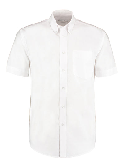 Classic Fit Short Sleeve Workwear Oxford Shirt KK350 - White - Customisable Corporate Wear