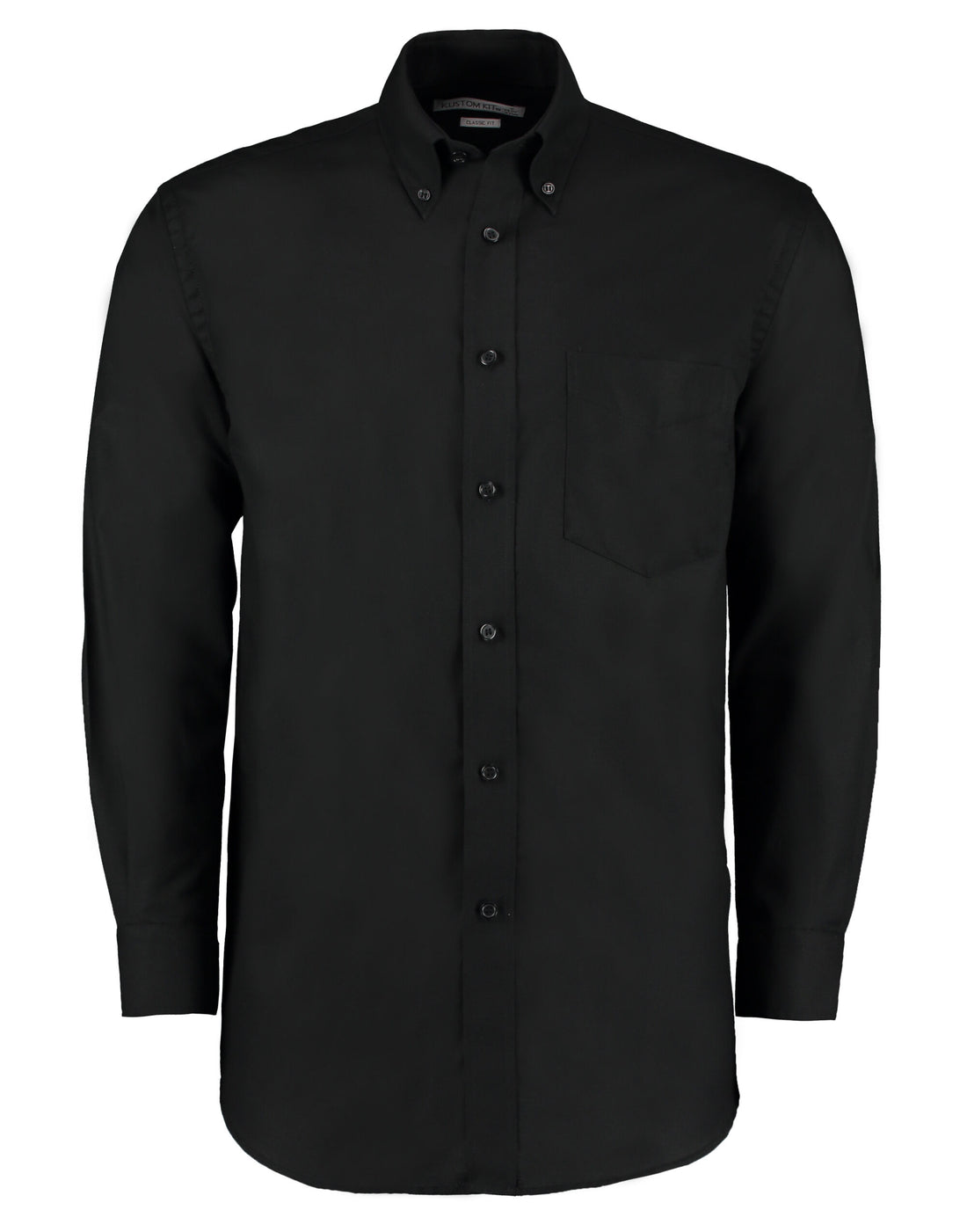 Kustom Kit Classic Fit Long Sleeve Workwear Oxford Shirt KK351 - Black - Customisable Corporate Wear