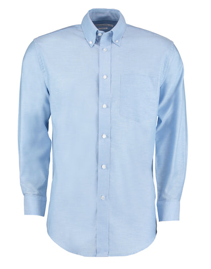 Kustom Kit Classic Fit Long Sleeve Workwear Oxford Shirt KK351 - Light Blue - Customisable Corporate Wear