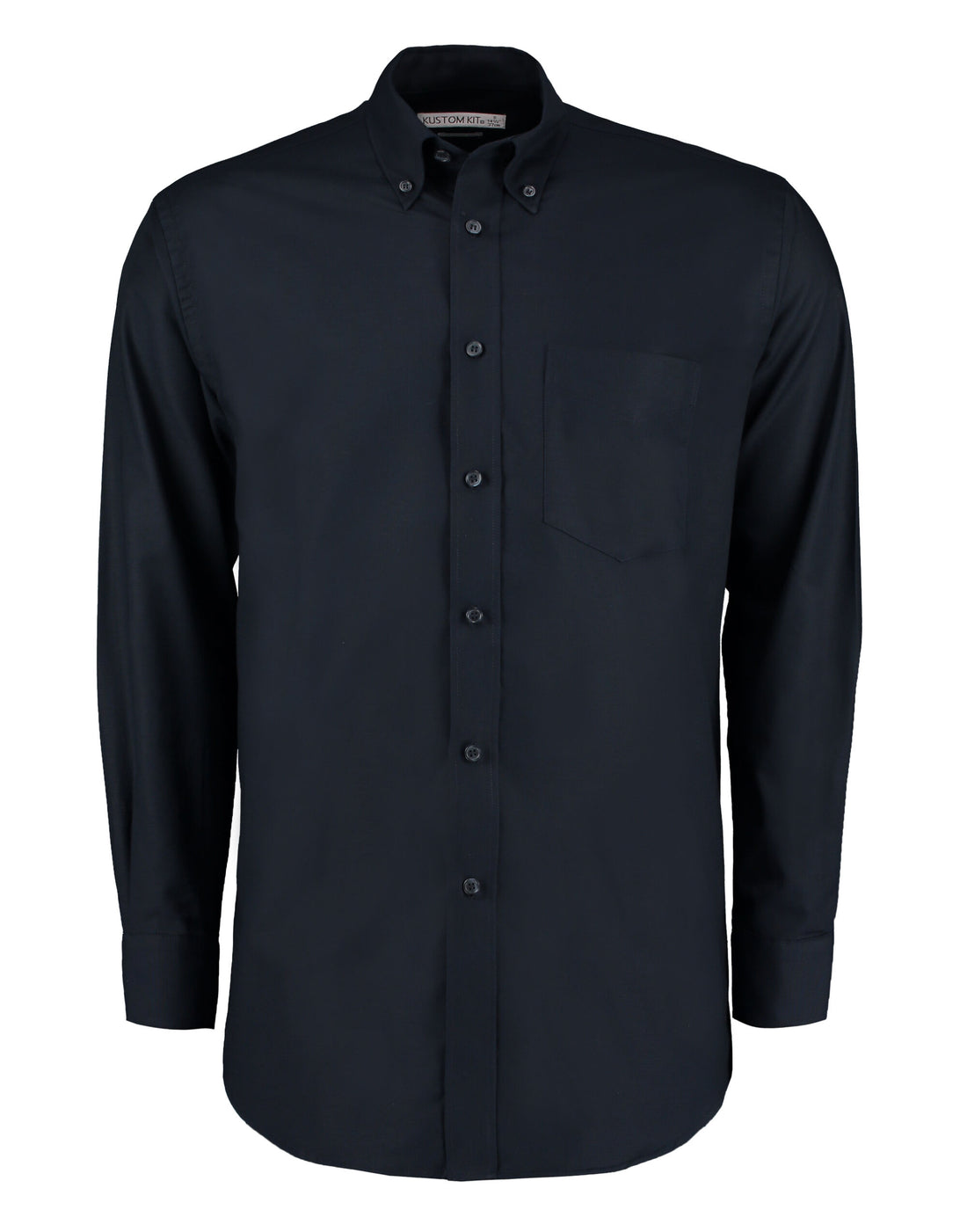 Kustom Kit Classic Fit Long Sleeve Workwear Oxford Shirt KK351 - French Navy - Customisable Corporate Wear