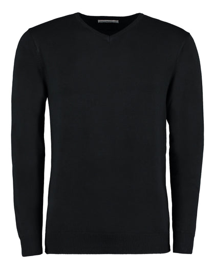 Kustom Kit Mens Arundel V Neck Sweater KK352 - Black - Customisable Corporate Wear