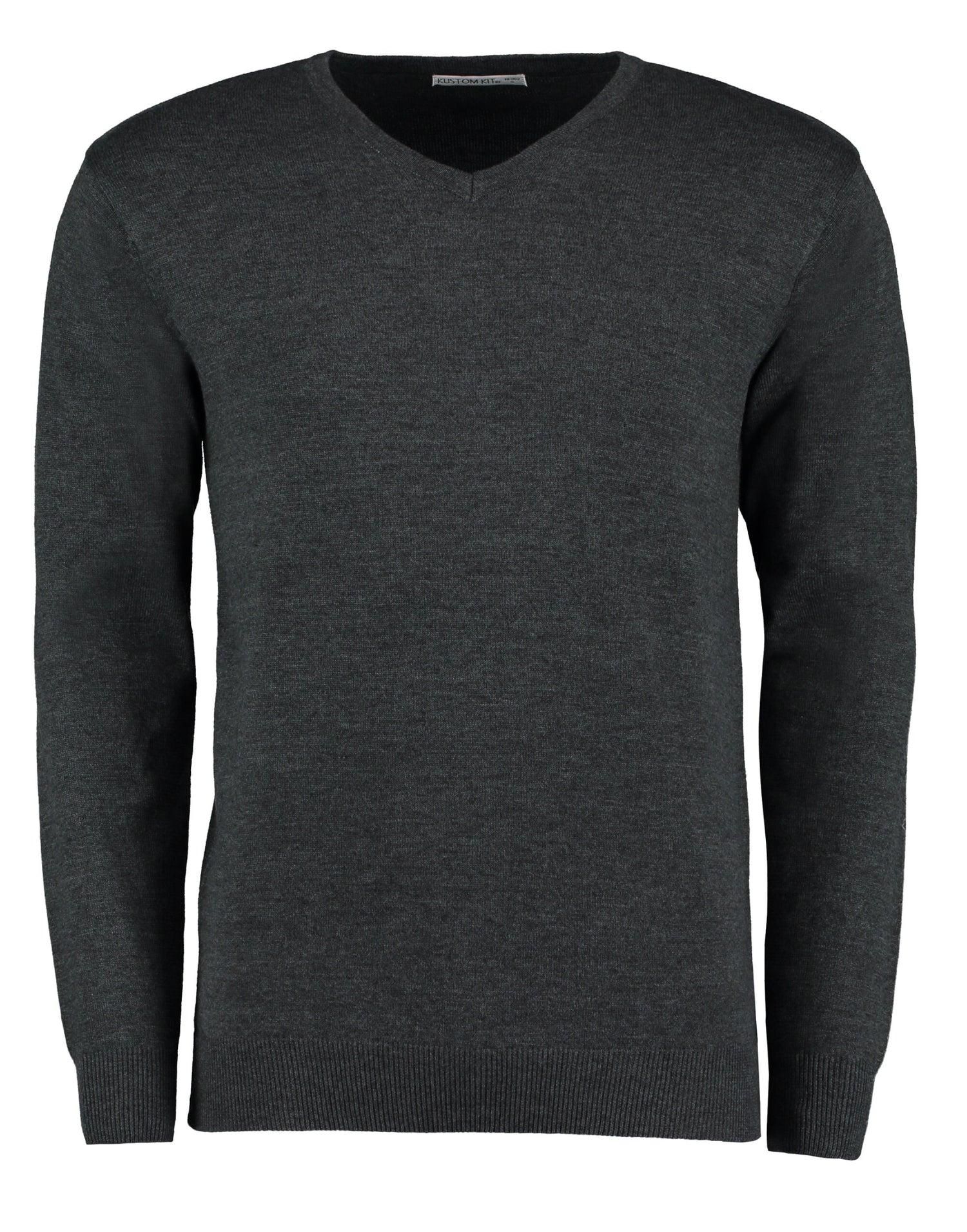 Kustom Kit Mens Arundel V Neck Sweater KK352 - Graphite - Customisable Corporate Wear
