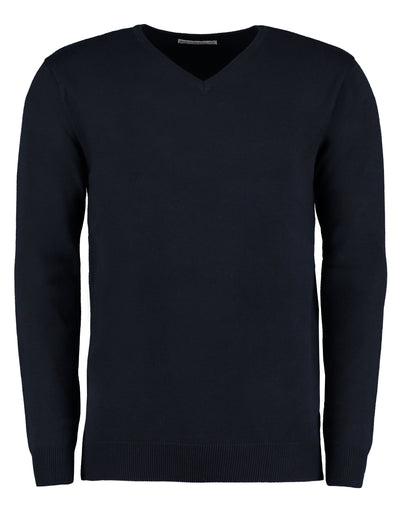 Kustom Kit Mens Arundel V Neck Sweater KK352 - Navy - Customisable Corporate Wear