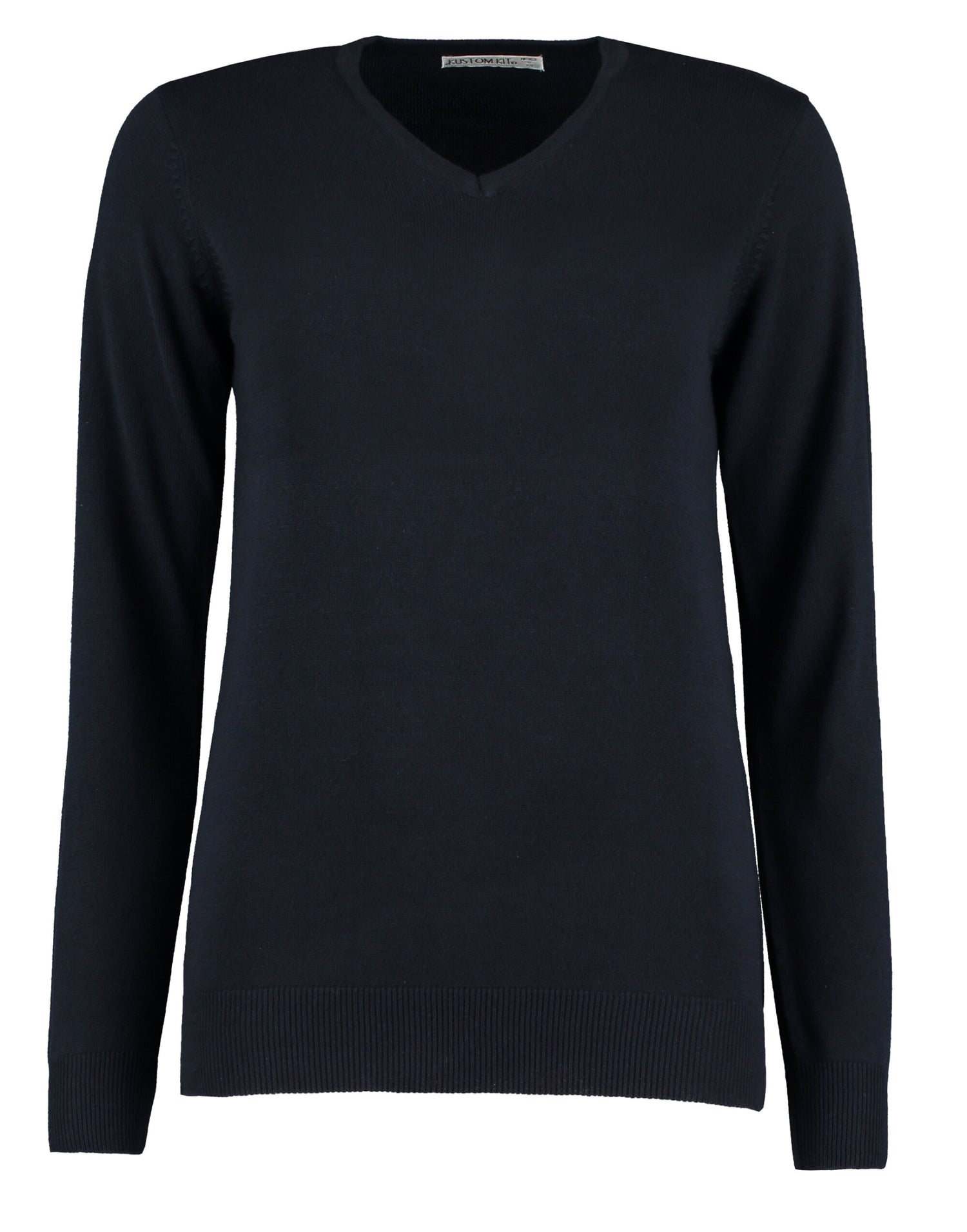 Kustom Kit Ladies Arundel V Neck Sweater KK353 - Navy - Customisable Corporate Wear