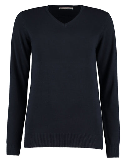 Kustom Kit Ladies Arundel V Neck Sweater KK353 - Navy - Customisable Corporate Wear