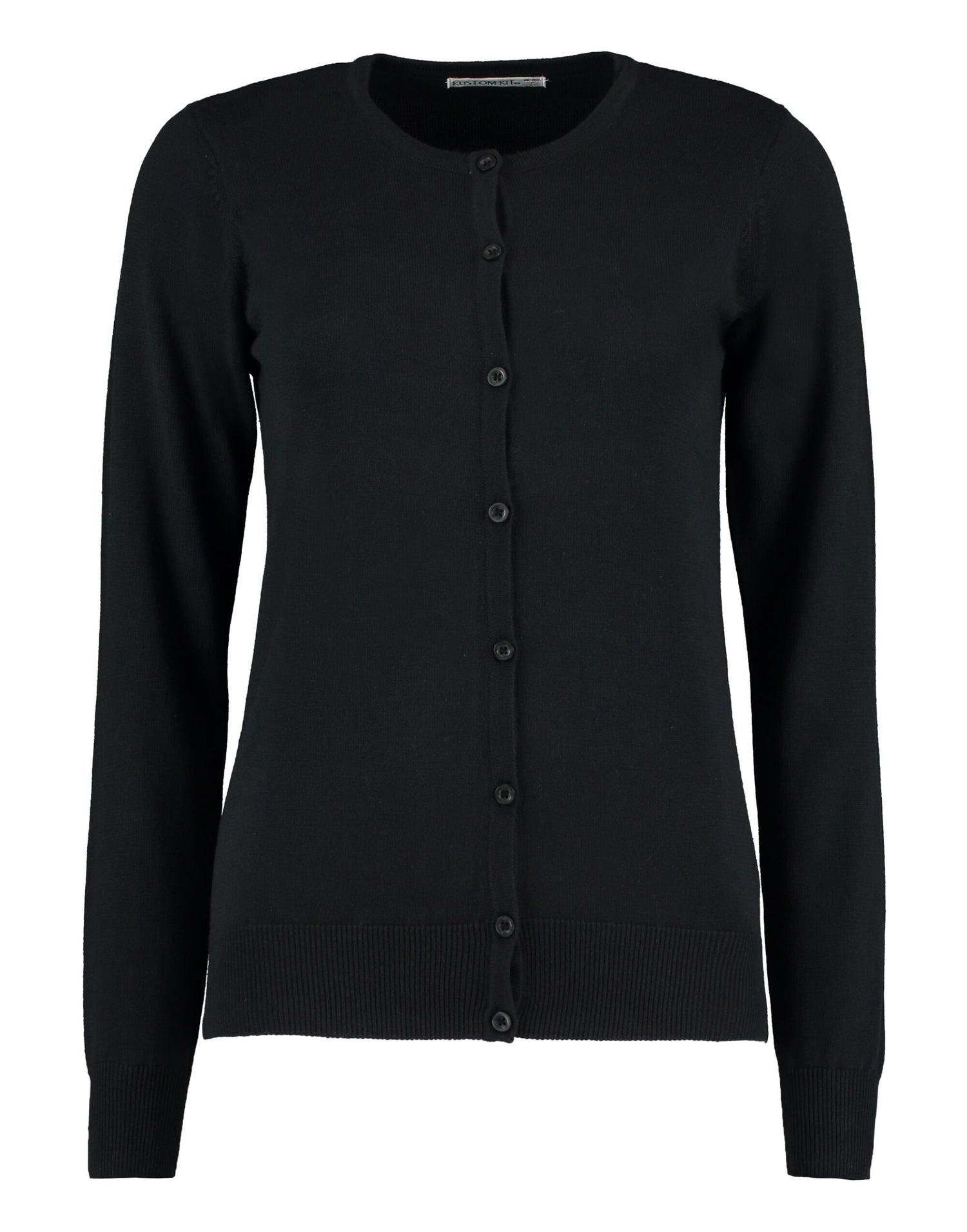 Kustom Kit Lady Arundel Crew Cardigan KK355 - Black - Customisable Sweatshirt