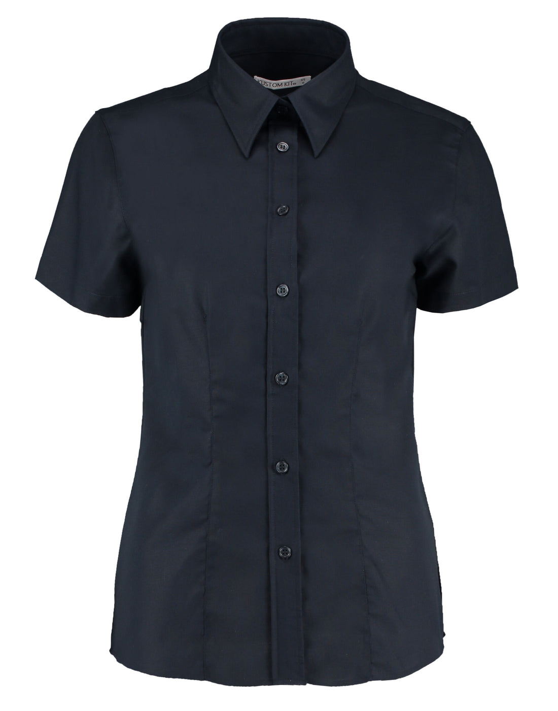 Kustom Kit Ladies SS Workwear Shirt KK360 - French Navy - Customisable Shirts