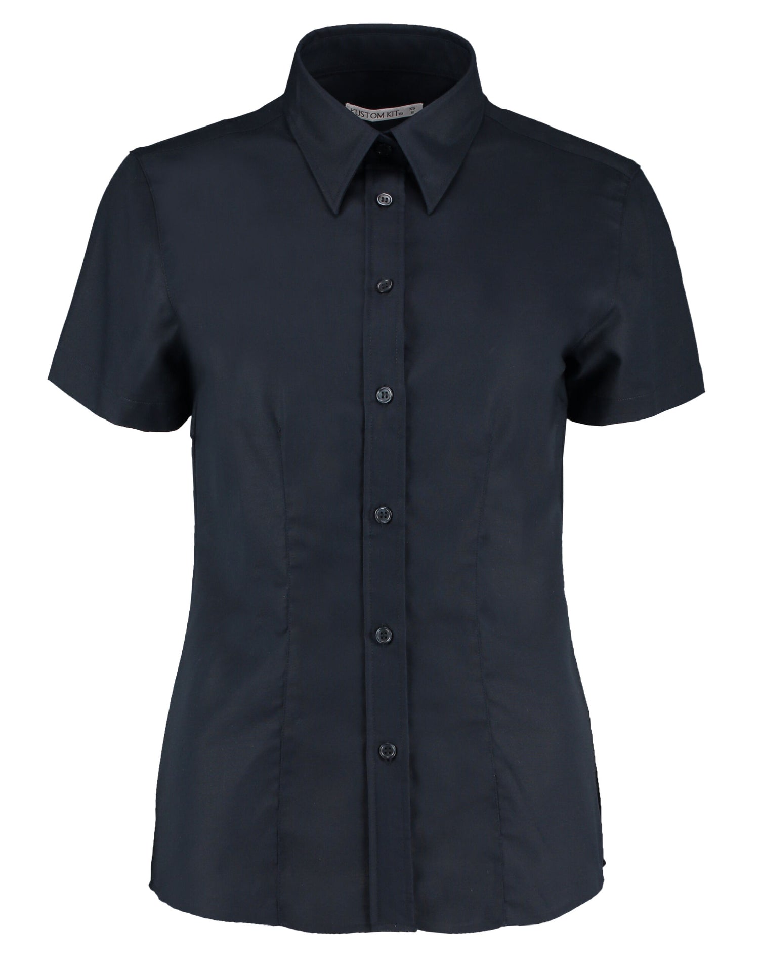 Kustom Kit Ladies SS Workwear Shirt KK360 - French Navy - Customisable Shirts