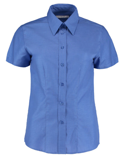 Kustom Kit Ladies SS Workwear Shirt KK360 - Italian Blue - Customisable Shirts