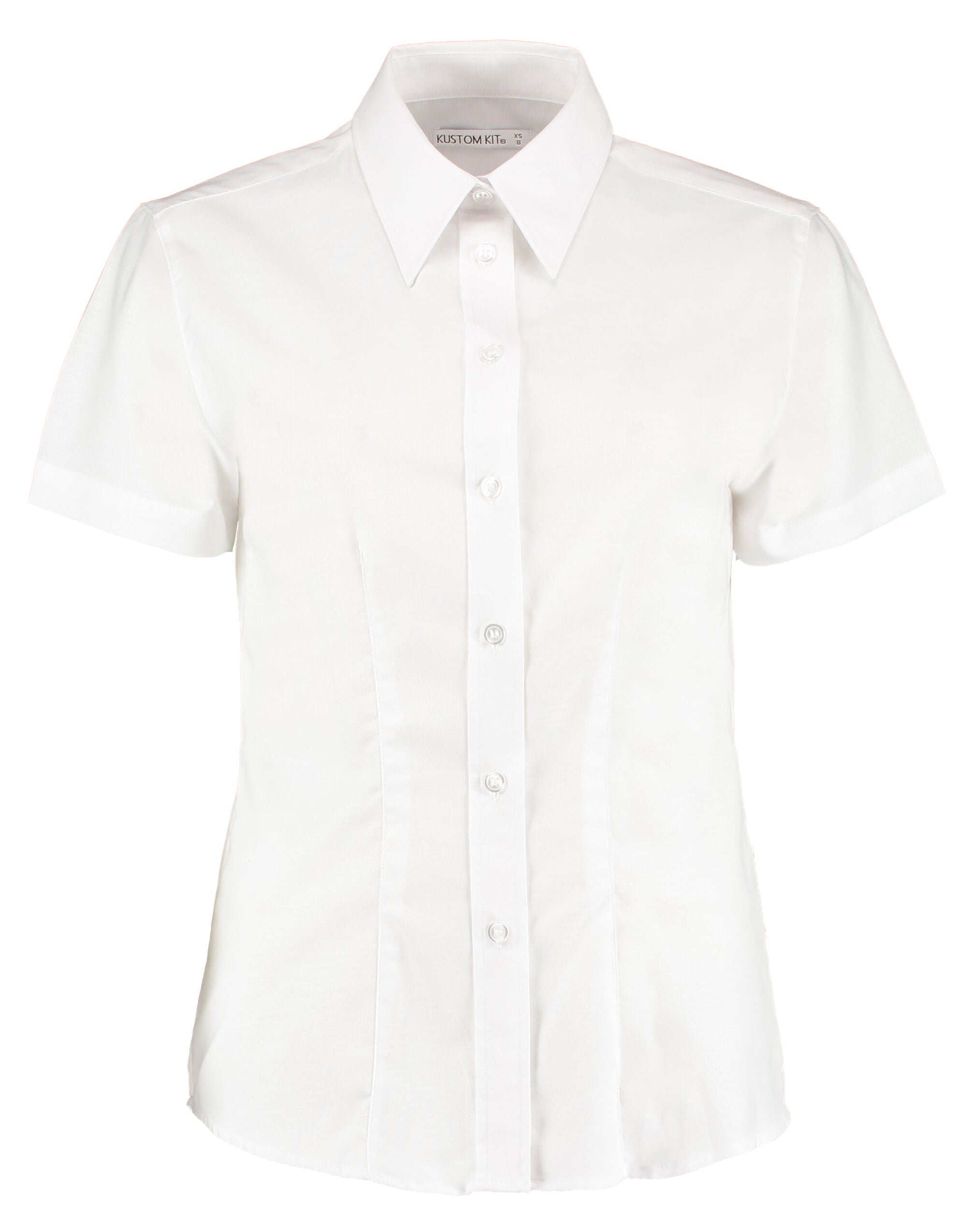 Kustom Kit Ladies SS Workwear Shirt KK360 - White - Customisable Shirts