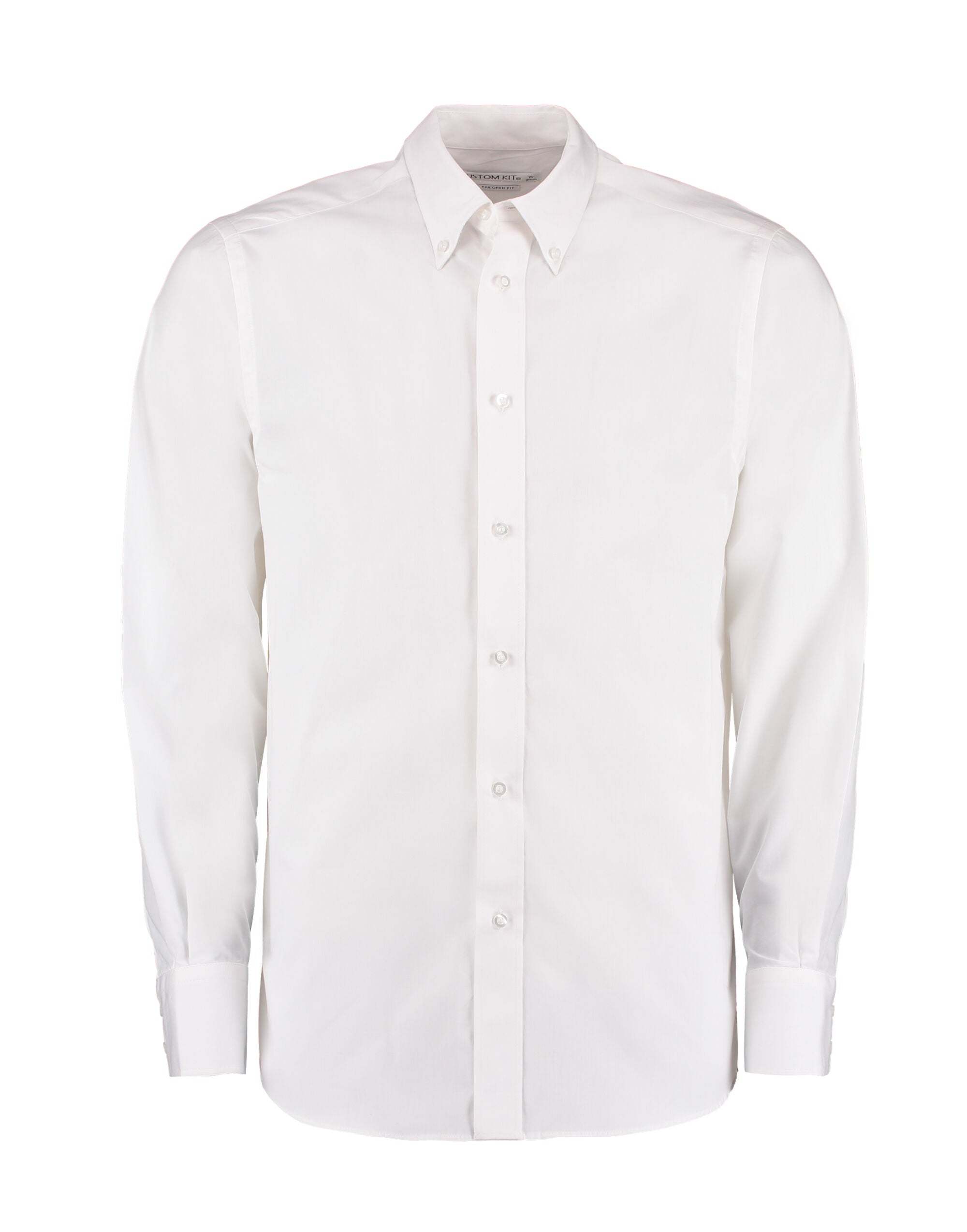 Kustom Kit Mens LS Tailored City Shirt KK386 - White - Customisable Corporate Wear