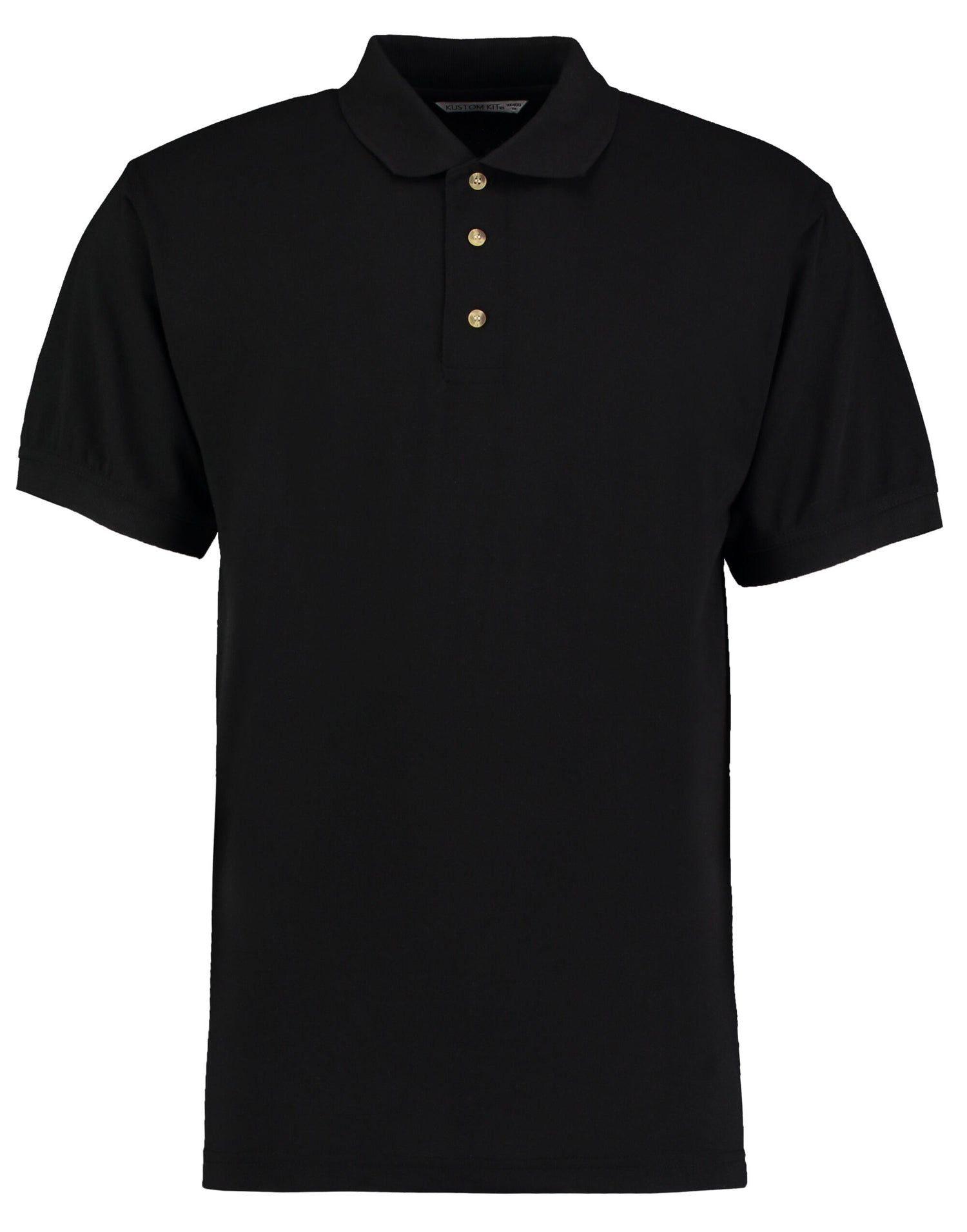 Kustom Kit Mens Workwear Superwash Polo KK400 - Black - Customisable Polos