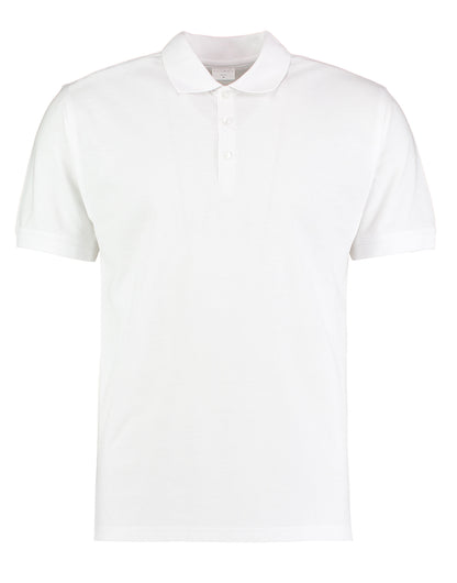 Kustom Kit Mens Slim Superwash Polo KK413 - White - Customisable Polos