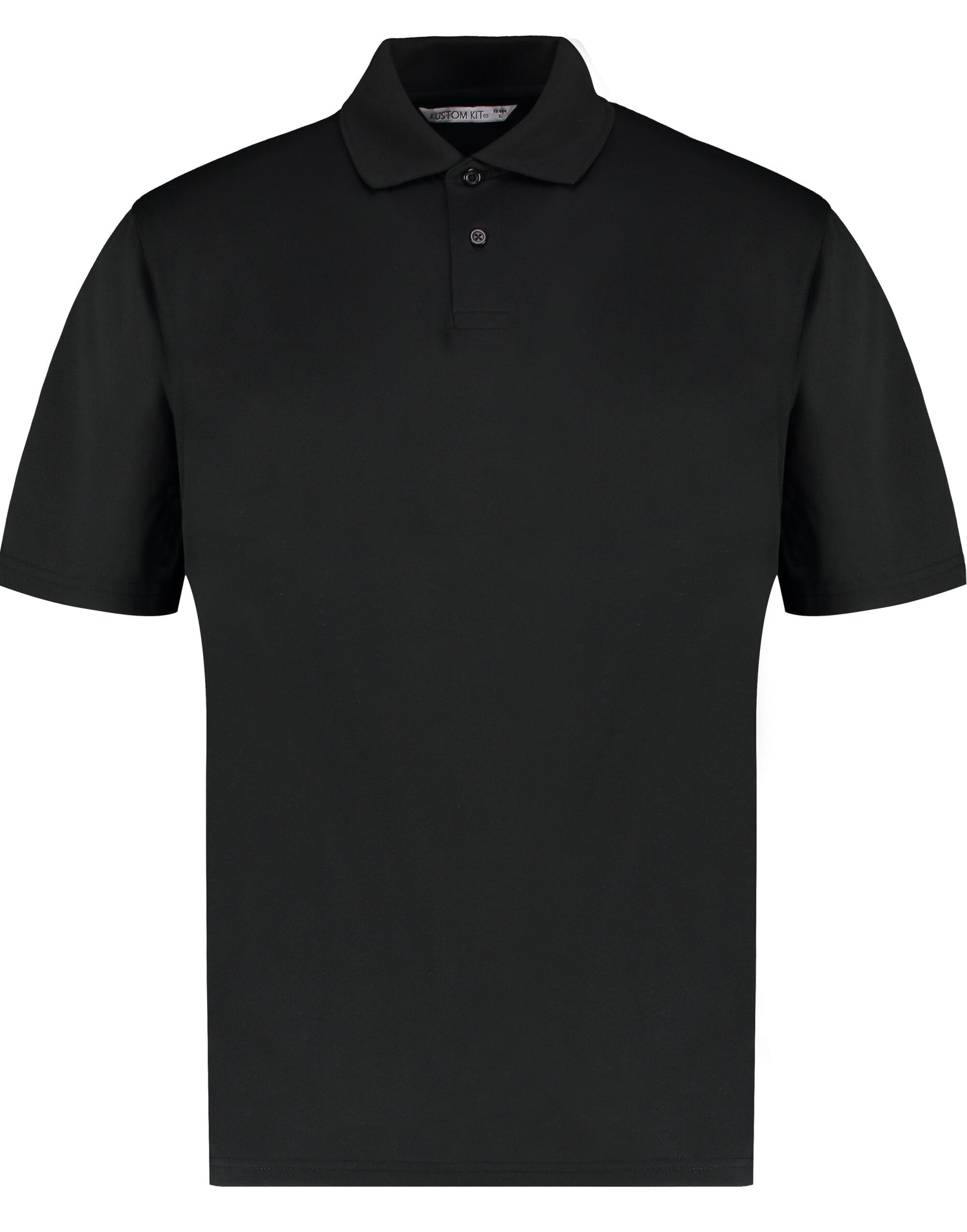 Kustom Kit Mens Cooltex Plus Pique Polo KK444 - Black - Customisable Polos