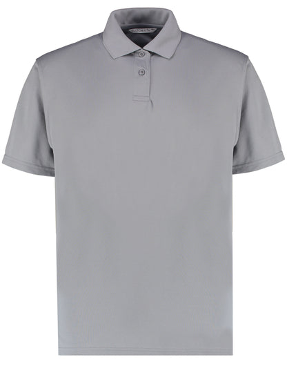Kustom Kit Mens Cooltex Plus Pique Polo KK444 - Heather Grey - Customisable Polos