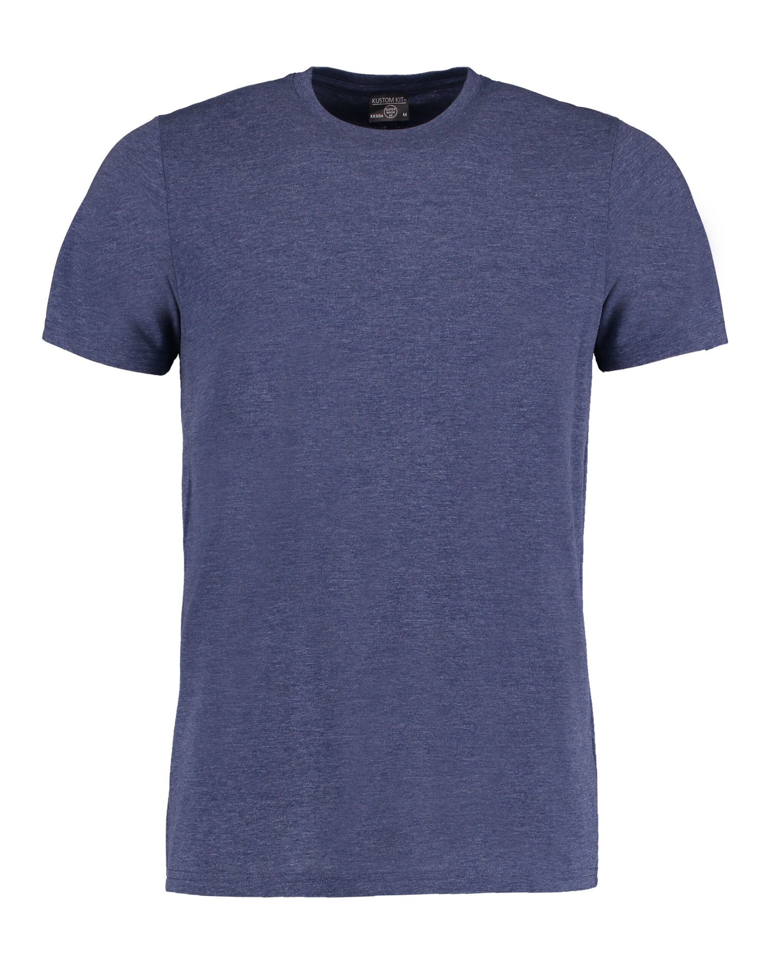 Kustom Kit Mens Fashion Superwash Tee KK504 - Denim Marl - Customisable T-Shirts