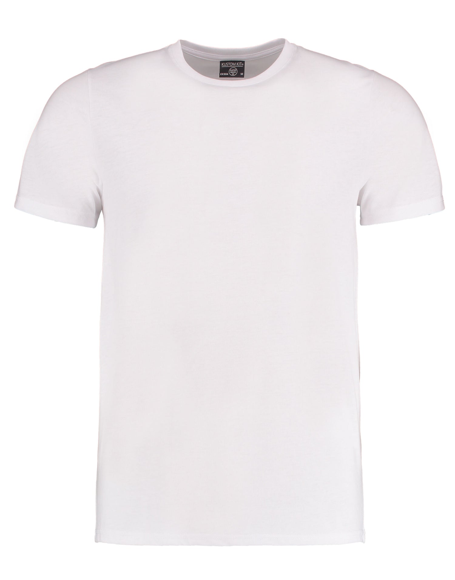 Kustom Kit Mens Fashion Superwash Tee KK504 - White - Customisable T-Shirts