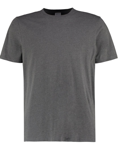Kustom Kit Mens Fashion Fit Cotton Tee KK507 - Dark Grey Marl - Customisable T-Shirts