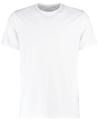 Kustom Kit Mens Cooltex Micro Mesh Tee KK555 - White - Customisable T-Shirts