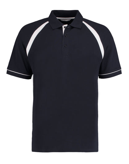 Kustom Kit Men Classic Fit Oak Hill Polo KK615 - Navy White - Customisable Polos