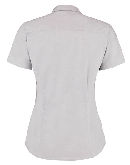 Kustom Kit Lady SS Tailored Oxford Shirt KK701 - - Customisable Shirts