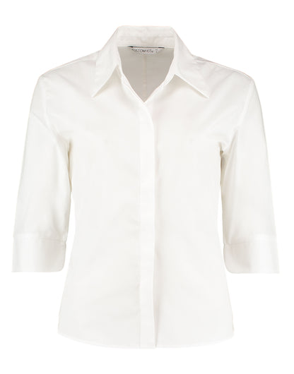 Kustom Kit Ladies 34 Continental Blouse KK715 - White - Customisable Shirts