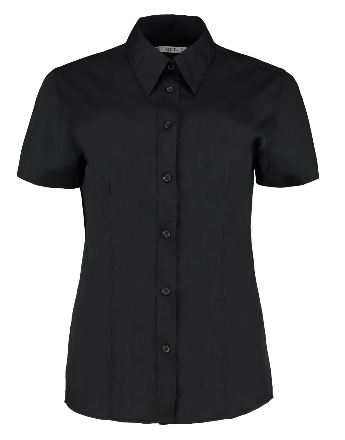 Kustom Kit Lady Clasic S Workforce Shirt KK728 - Black - Customisable Shirts