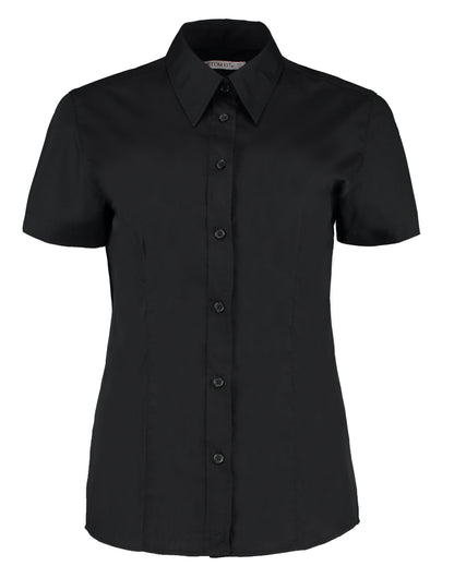 Kustom Kit Lady Clasic S Workforce Shirt KK728 - Black - Customisable Shirts