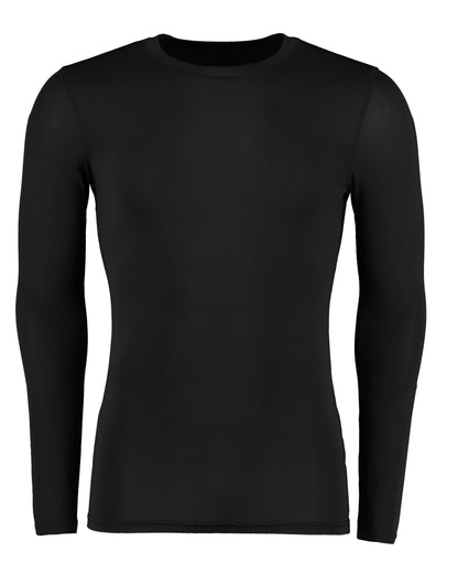 Kustom Kit Mens Warmtex LS Baselayer kk979 - Black - Customisable Sportswear