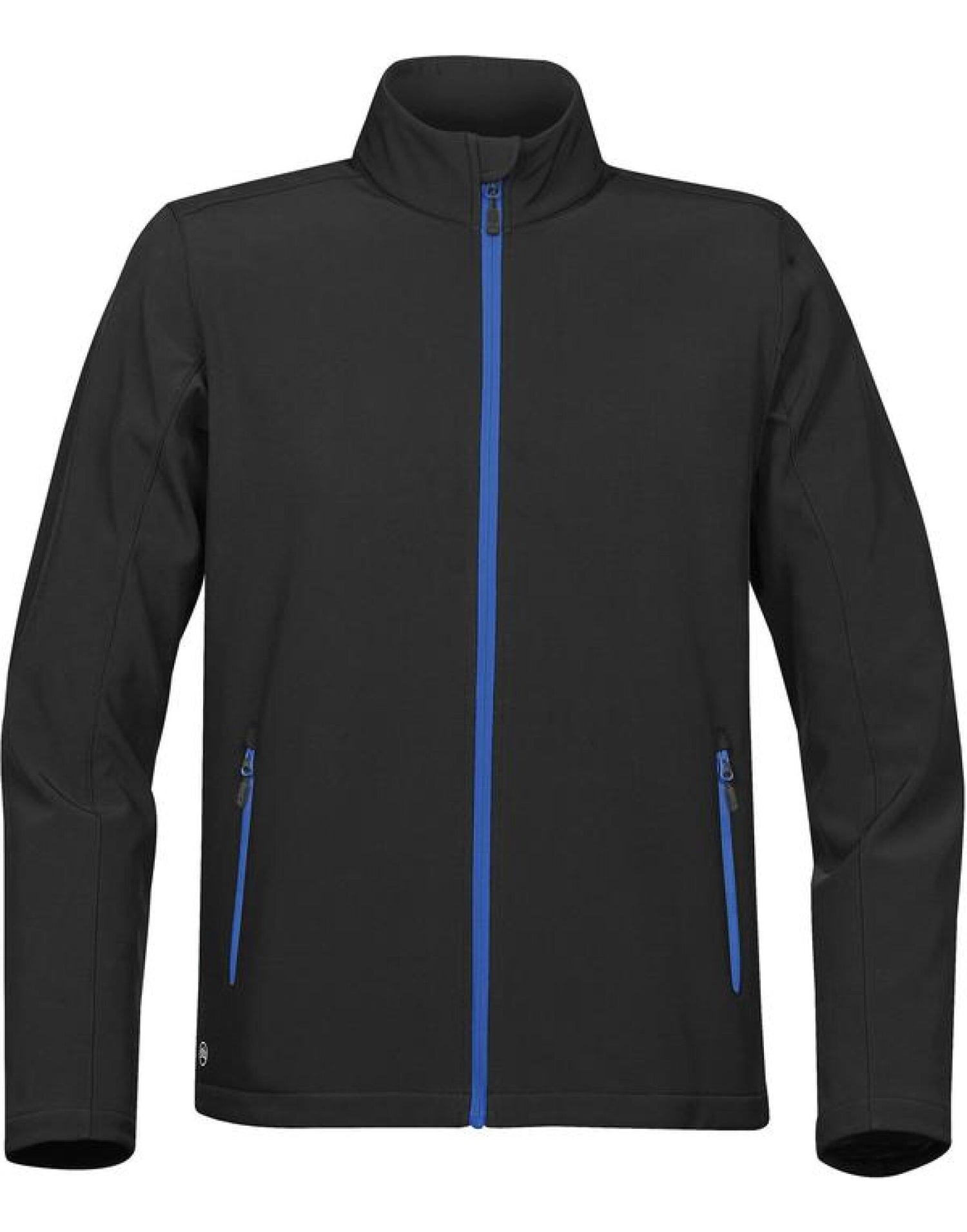Stormtech Mens Orbiter Softshell 1 - Black Azure Blue - Customisable Jacket