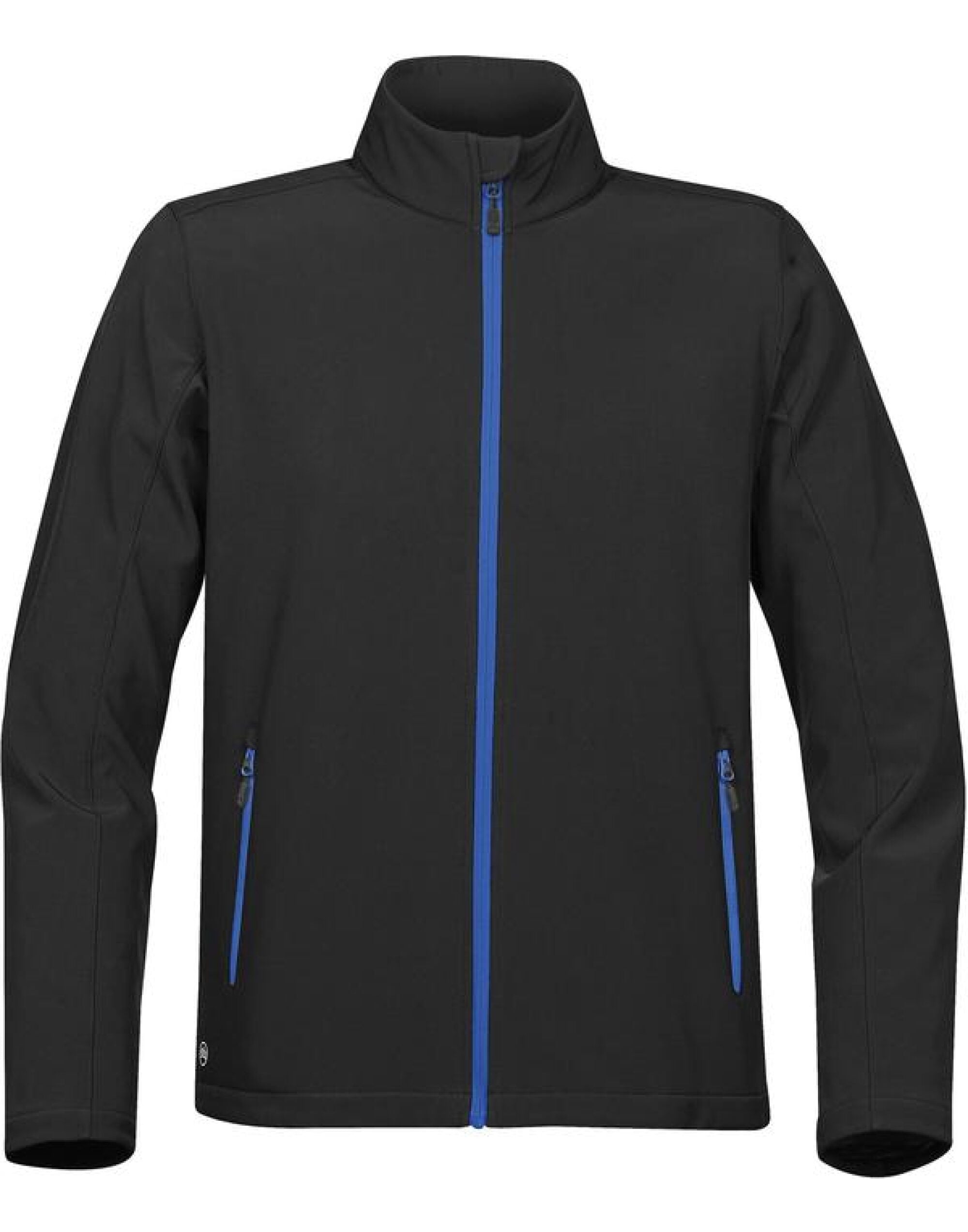 Stormtech Mens Orbiter Softshell 1 - Black Azure Blue - Customisable Jacket