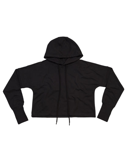Mantis Womens Cropped Hoodie M140 - Black - Customisable Hoodies