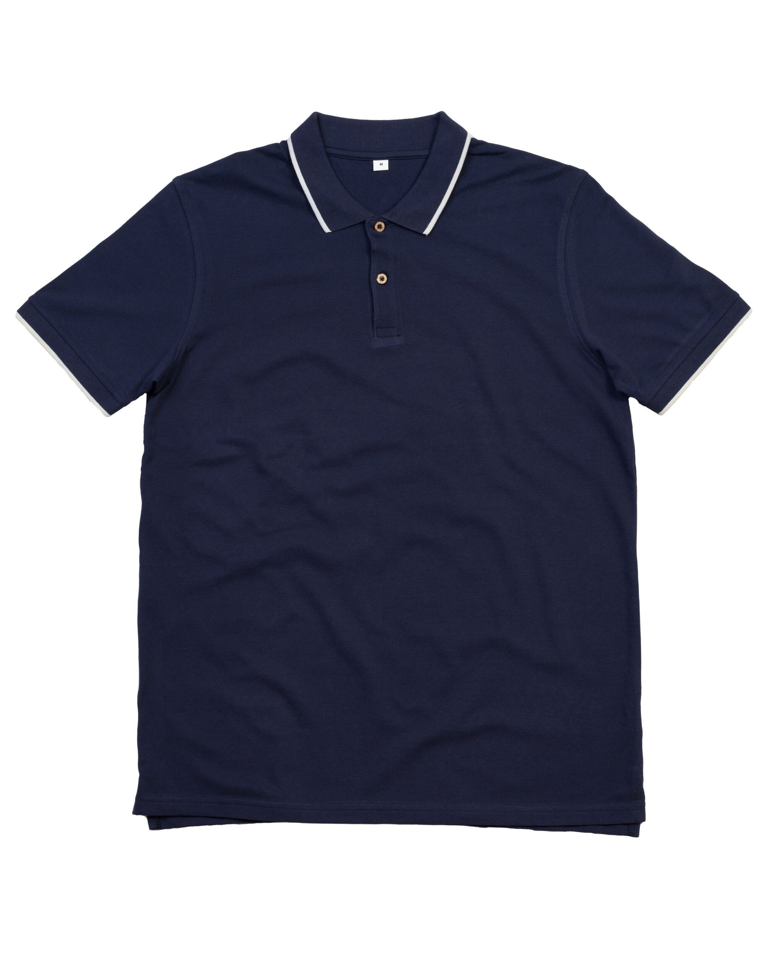 Mantis The Mens Tipped Polo M191 - Navy White - Customisable Polos