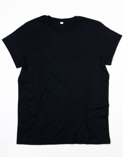 Mantis Mens Roll Sleeve T M80 - Black - Customisable T-Shirts