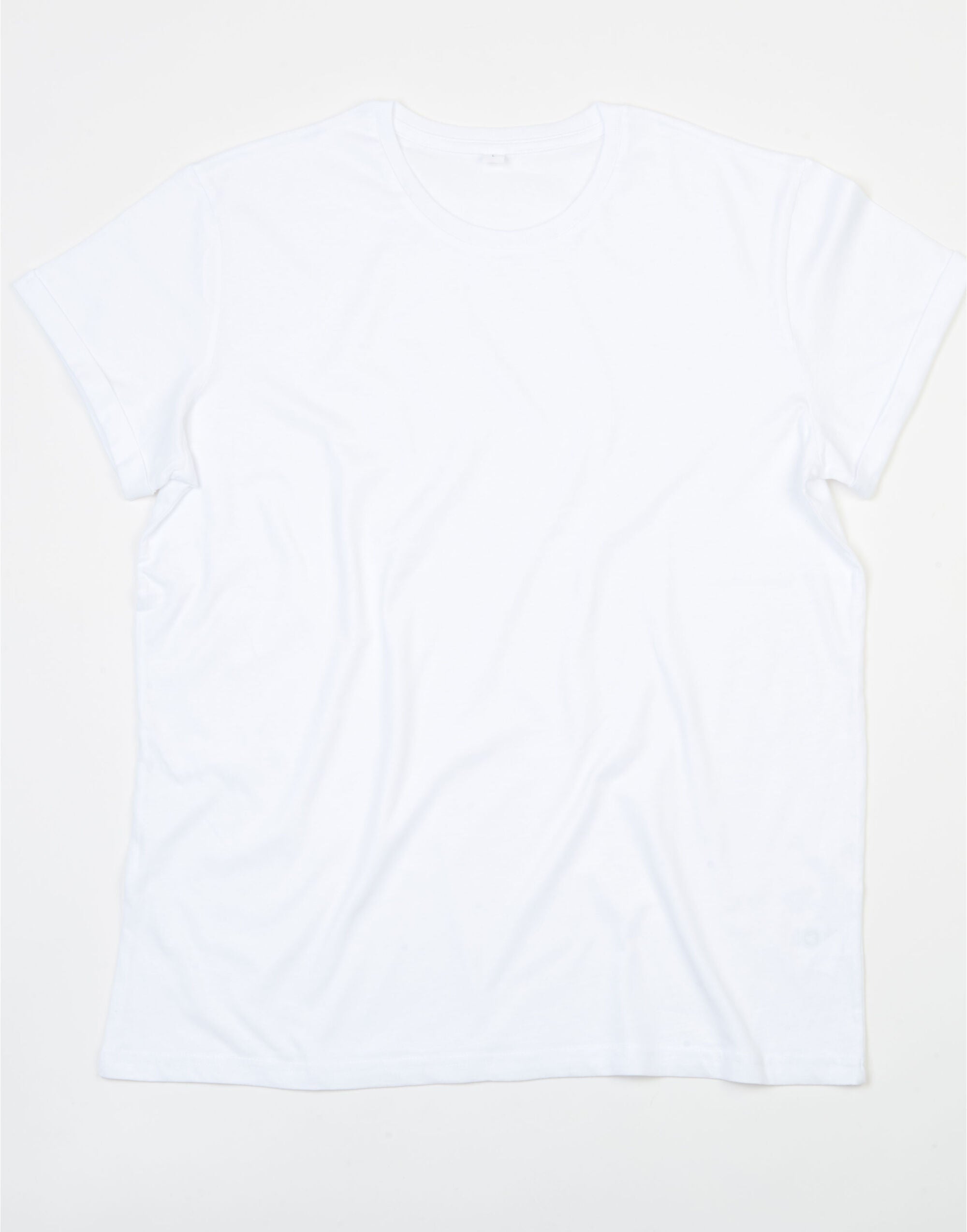 Mantis Mens Roll Sleeve T M80 - White - Customisable T-Shirts