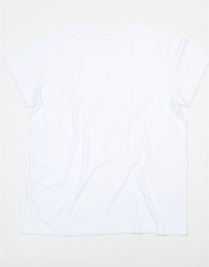 Mantis Mens Roll Sleeve T M80 - White - Customisable T-Shirts