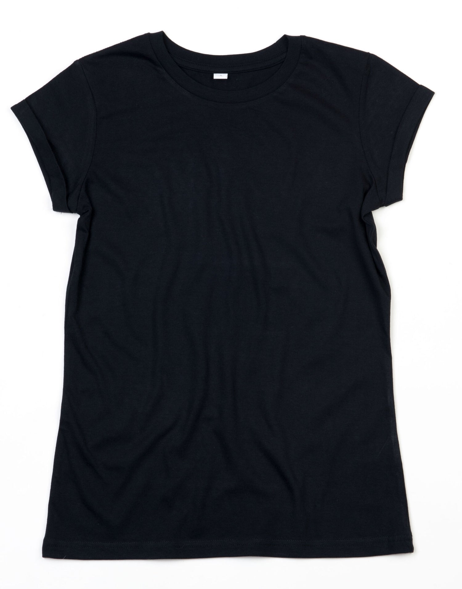 Mantis Womens Roll Sleeve T M81 - Black - Customisable T-Shirts