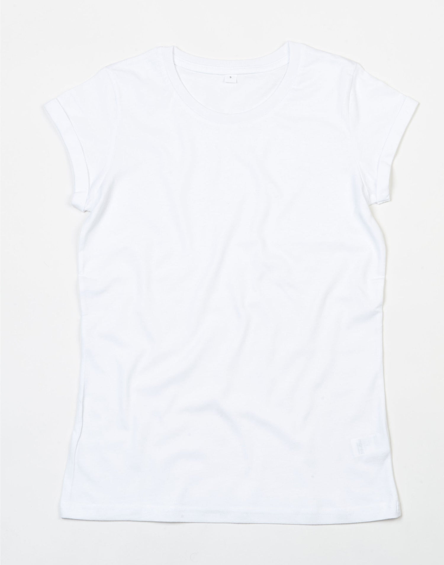 Mantis Womens Roll Sleeve T M81 - White - Customisable T-Shirts