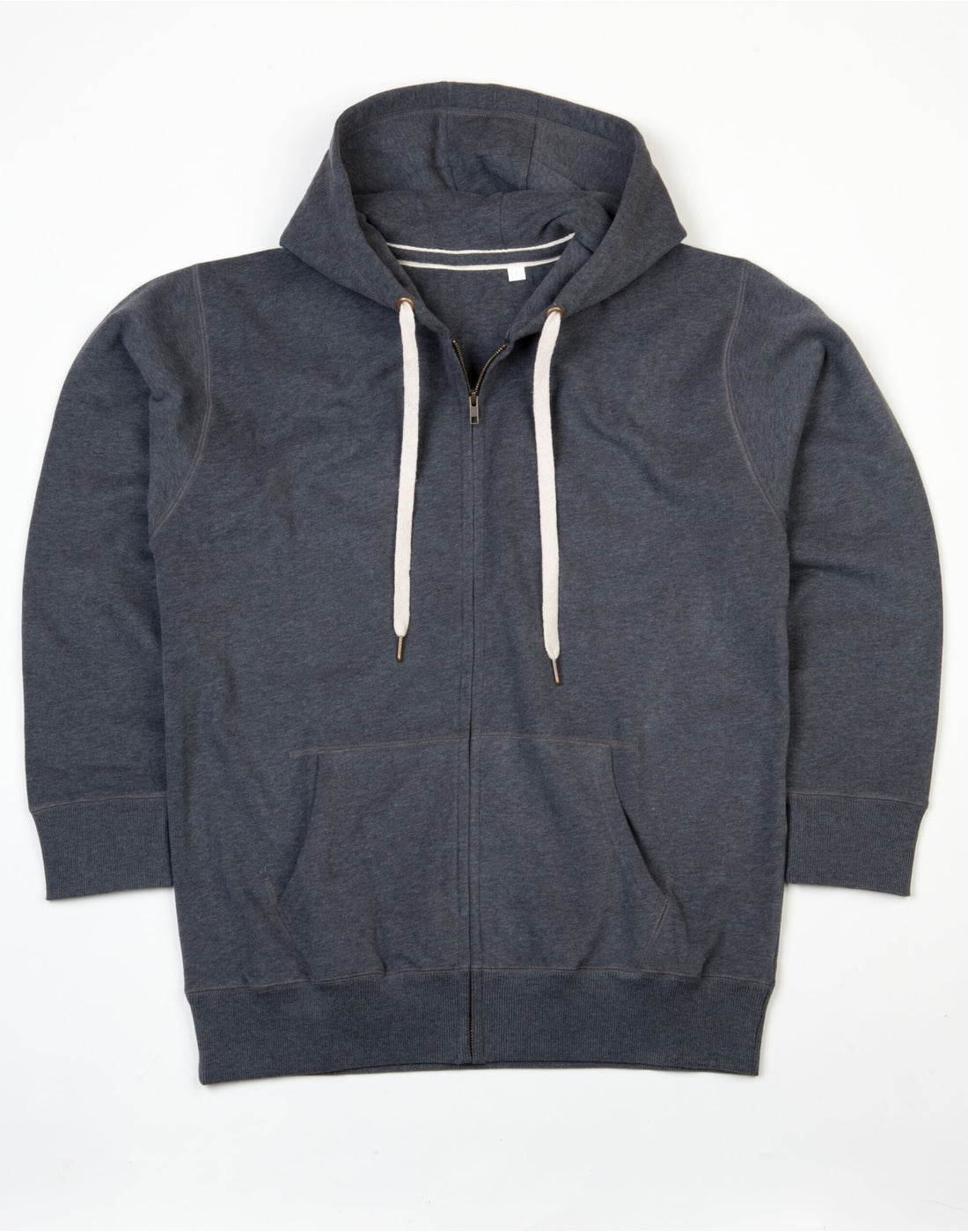 Mantis Mens Superstar Zip Hoodie M83 - Charcoal Grey Melange - Customisable Hoodies
