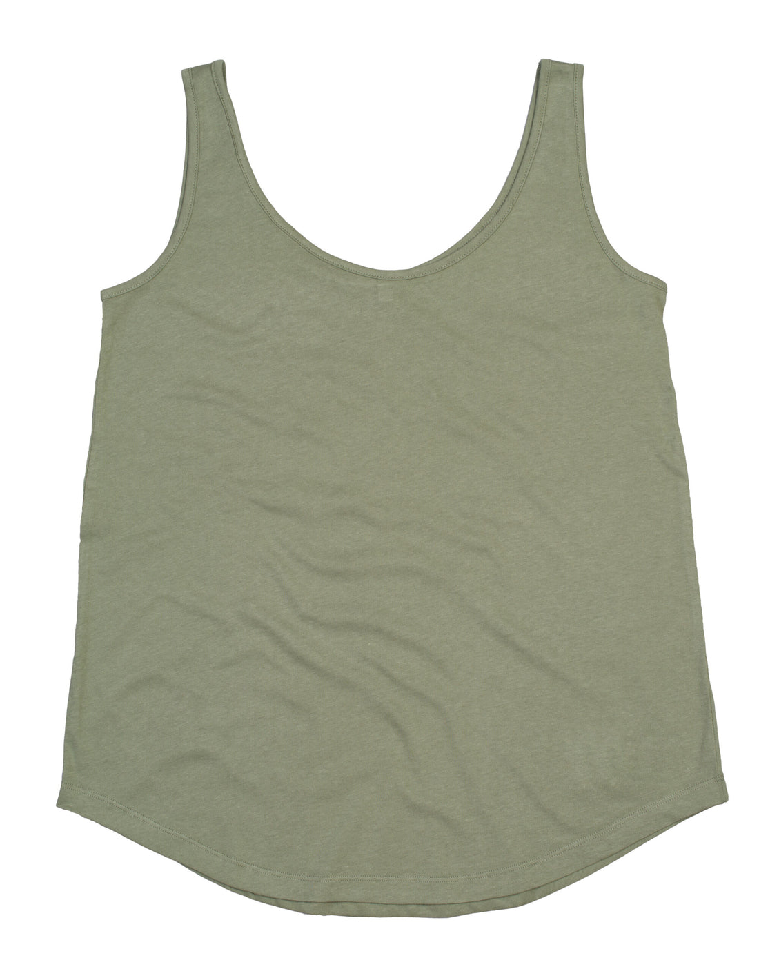 Mantis Womens Loose Fit Vest M92 - Soft Olive - Customisable T-Shirts
