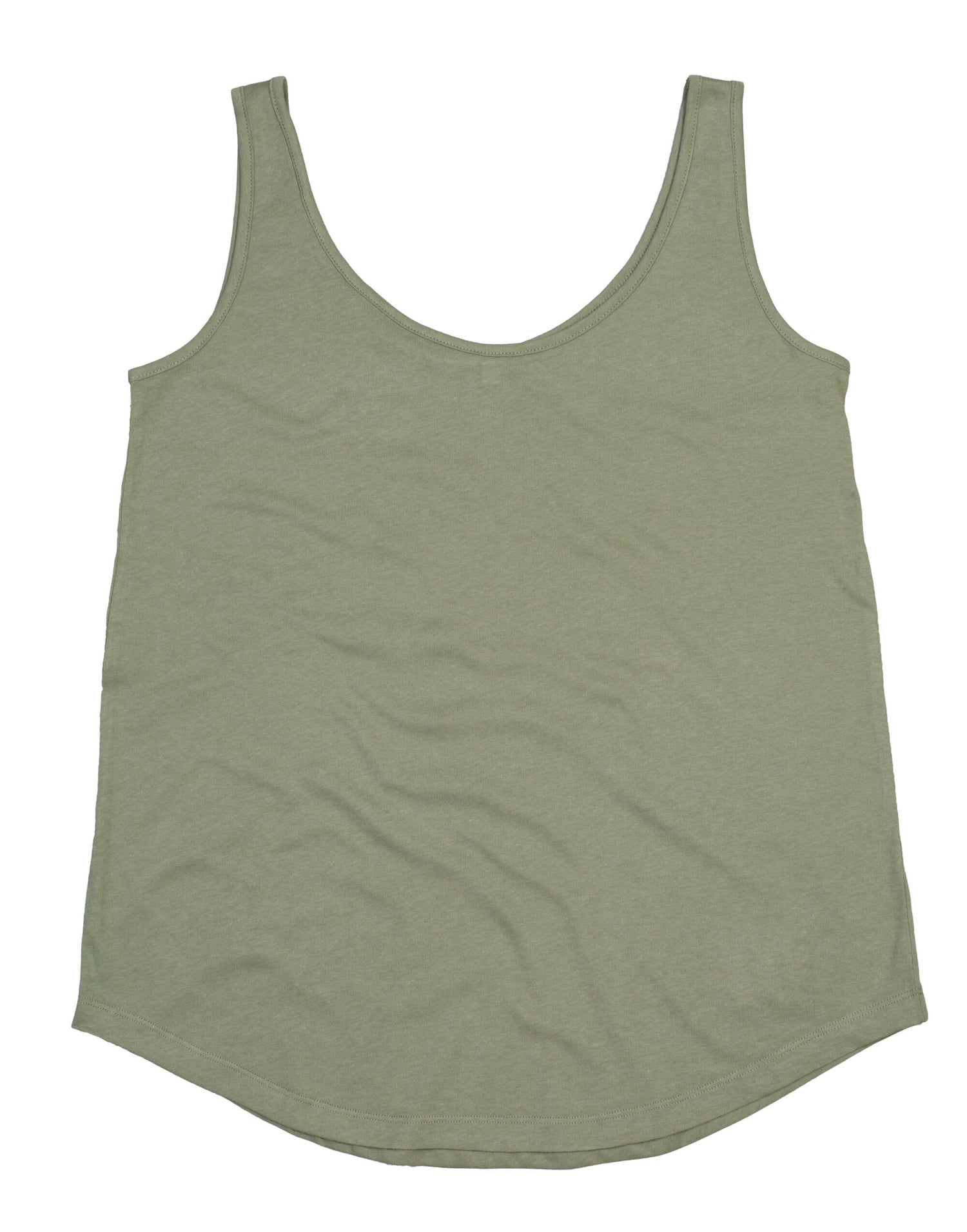 Mantis Womens Loose Fit Vest M92 - Soft Olive - Customisable T-Shirts