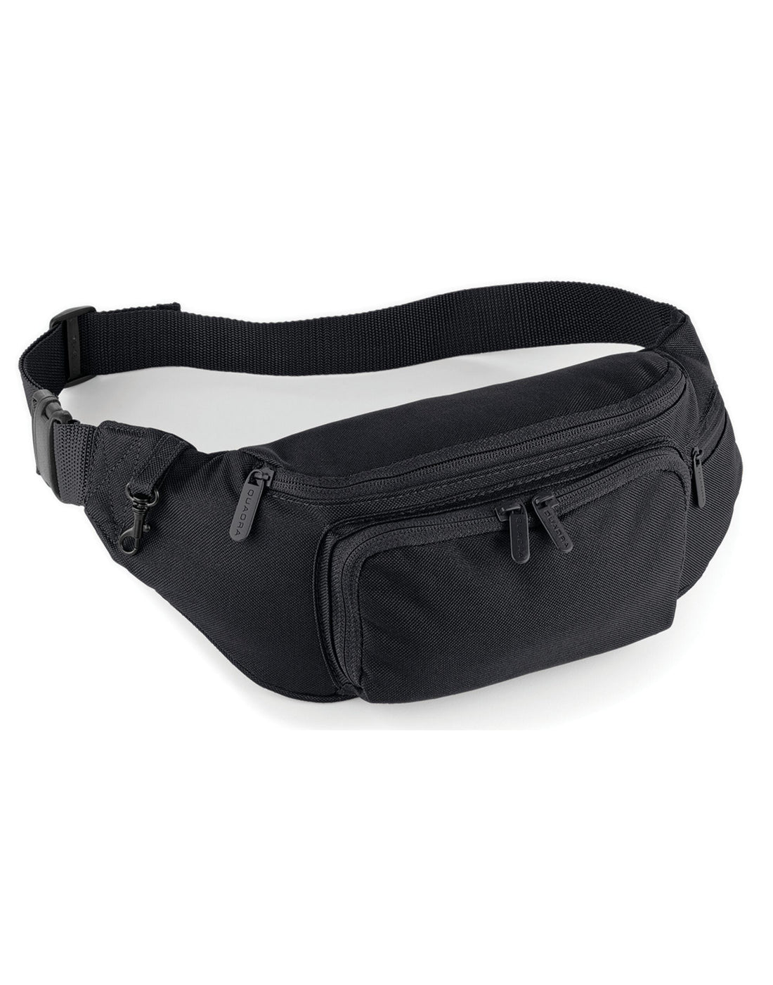 Quadra Belt Bag qd12 - Black O S - Customisable Bags