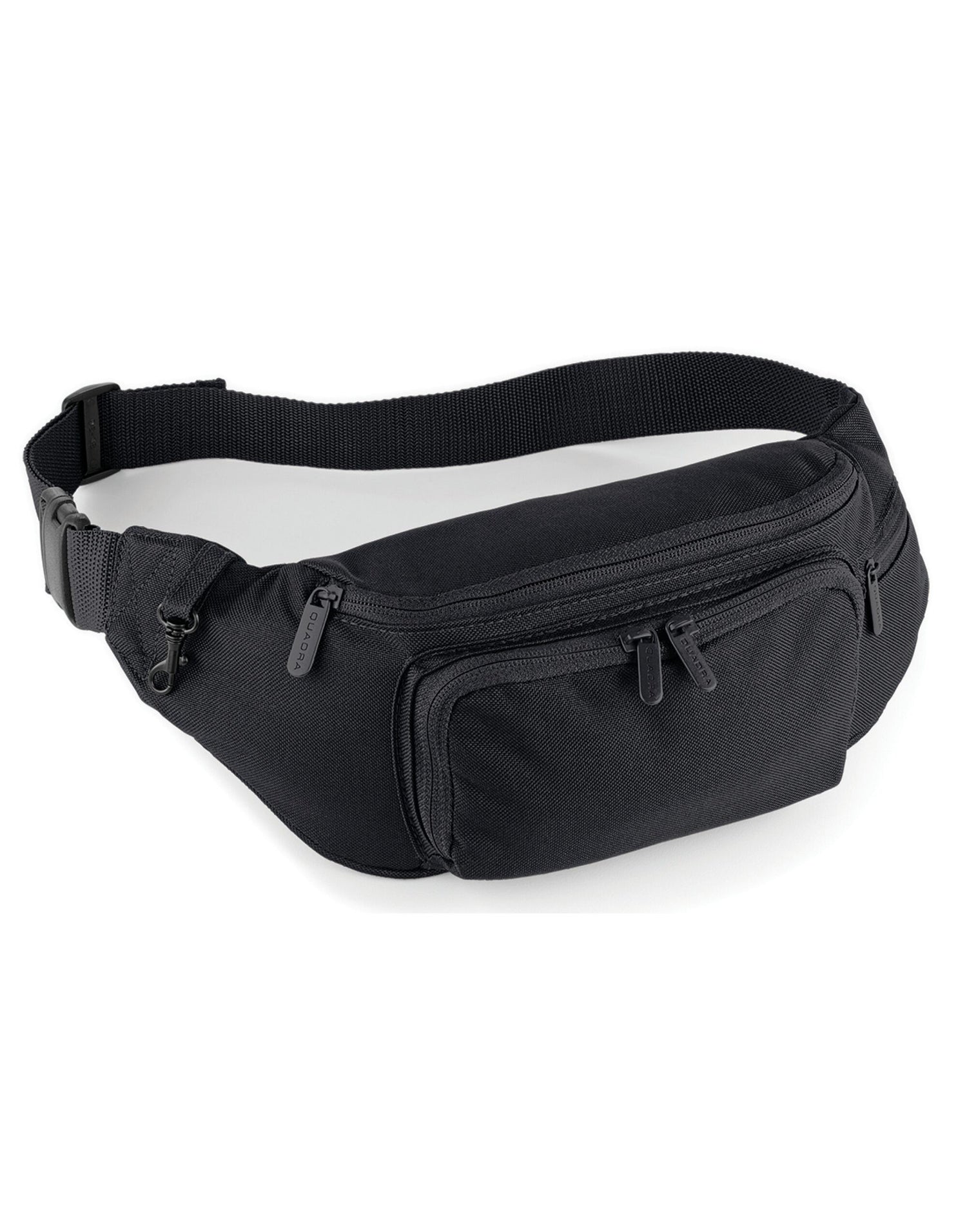 Quadra Belt Bag qd12 - Black O S - Customisable Bags