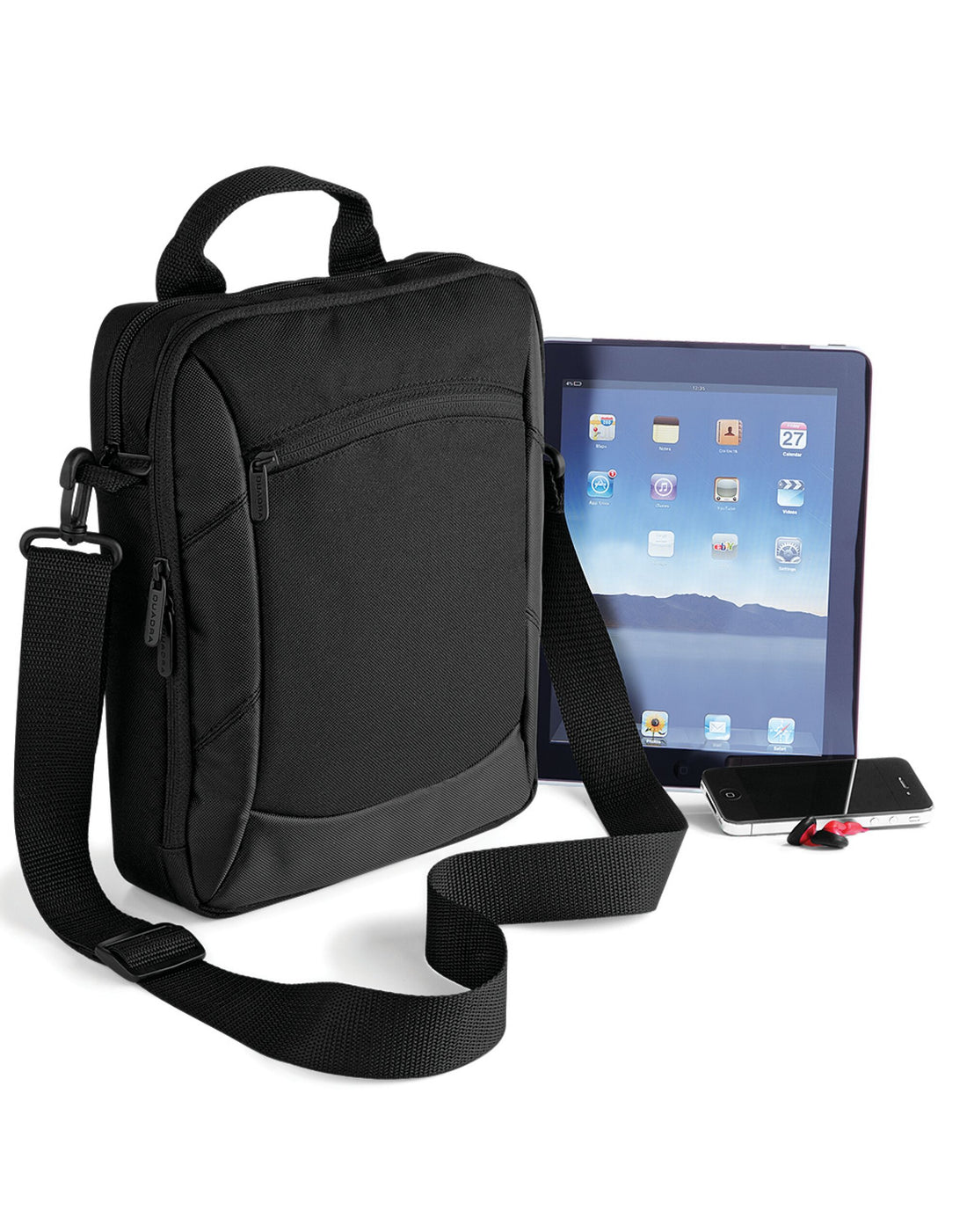 Quadra Executive iPad Tablet Case qd264 - Black O S - Customisable Bags