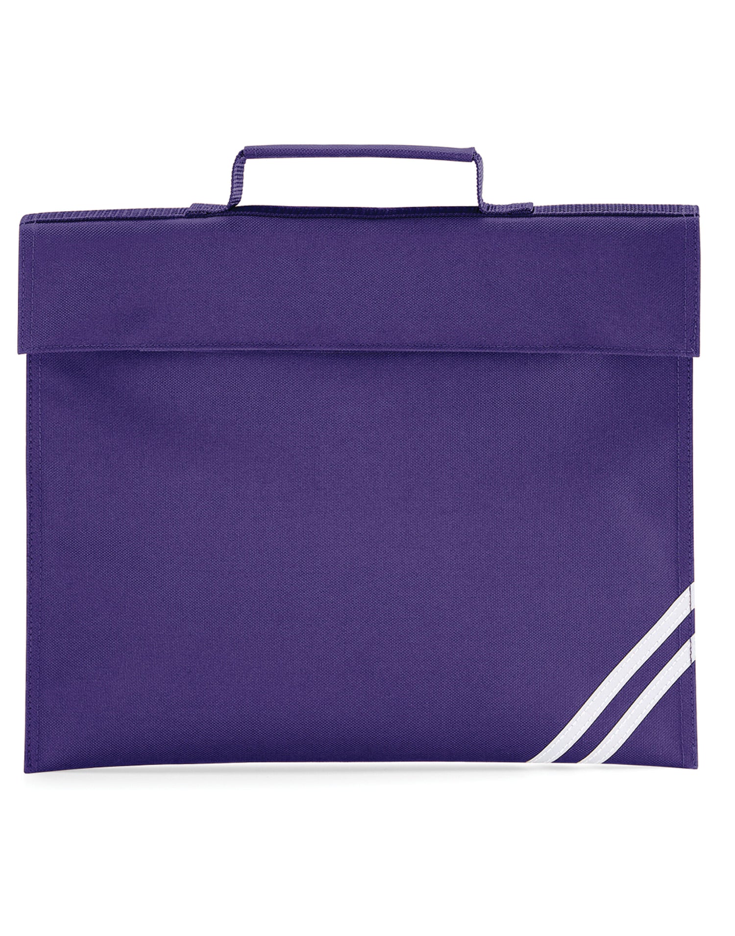 Quadra Classic Book Bag QD456 - Purple O S - Customisable Bags