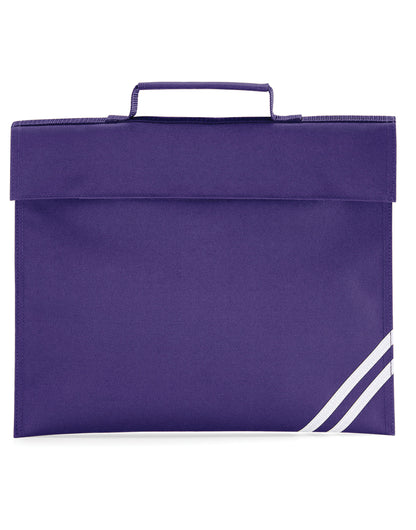 Quadra Classic Book Bag QD456 - Purple O S - Customisable Bags