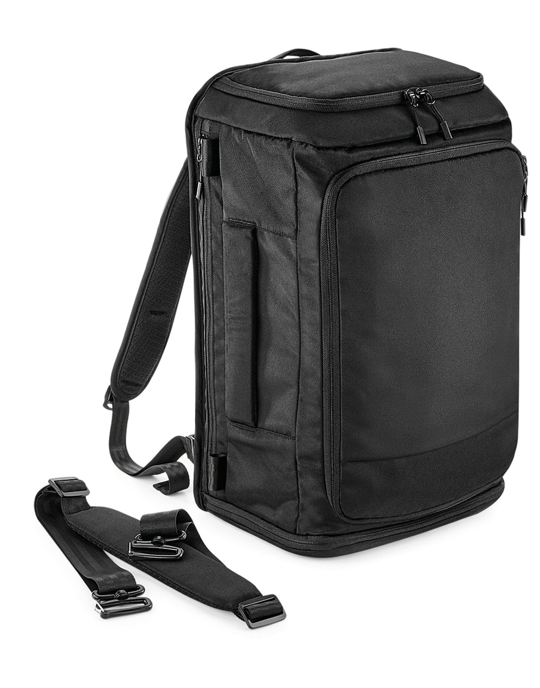 Quadra Pitch Black 72 Hour Weekender qd568 - Black O S - Customisable Bags