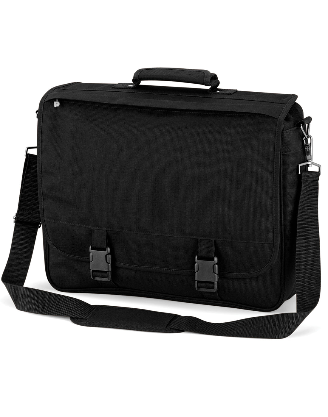 Quadra Portfolio Briefcase qd65 - Black O S - Customisable Bags