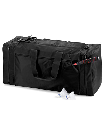 Quadra Jumbo Sports Holdall qd80 - Black O S - Customisable Bags