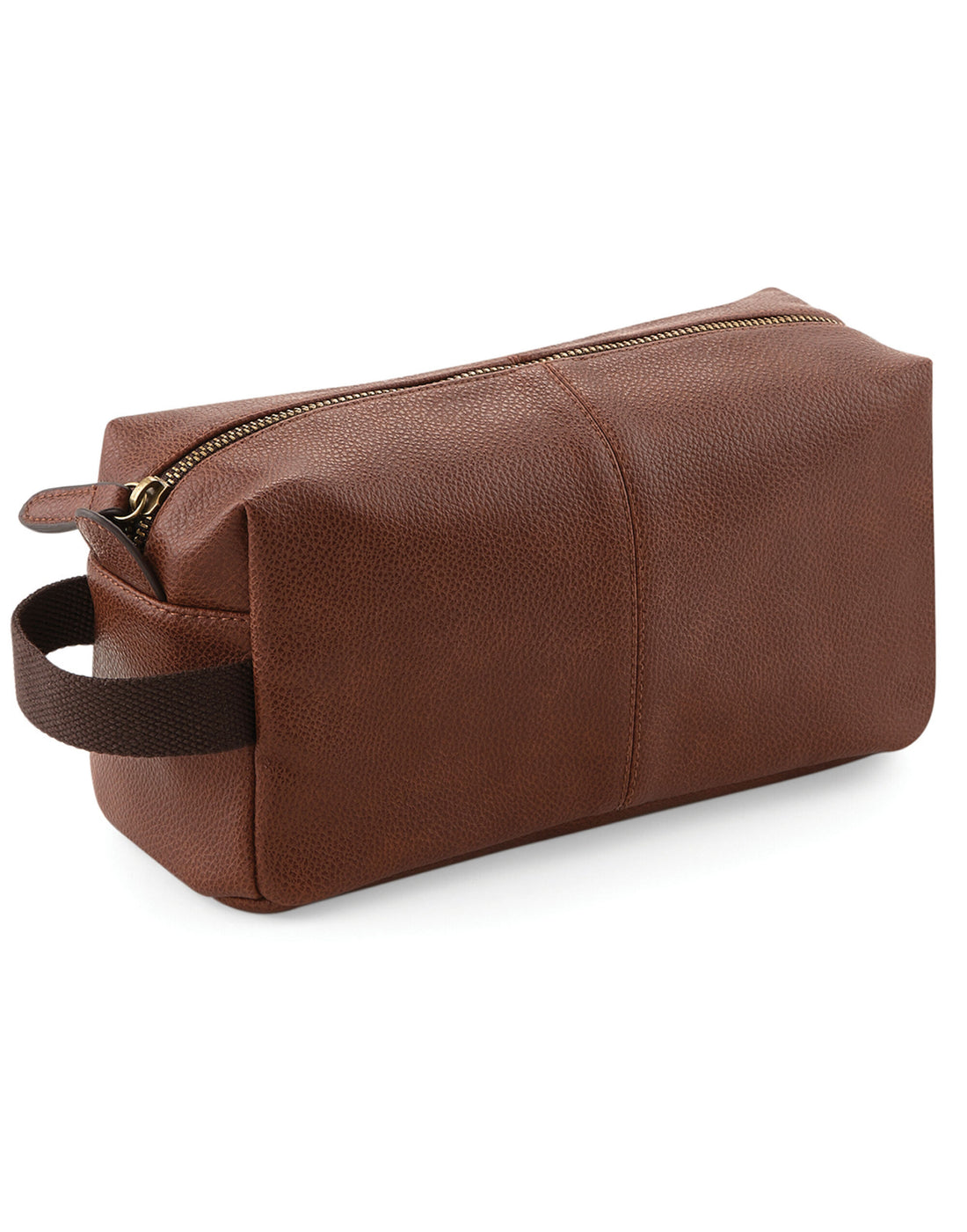 Quadra NuHide Washbag qd879 - Tan O S - Customisable Bags